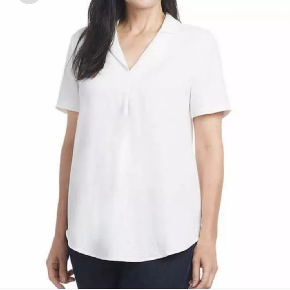 NWT Hilary Radley Ladies' Blouse, white ivory
